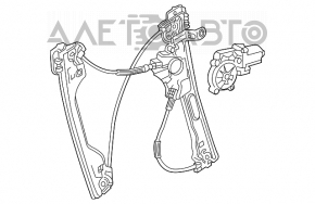 Geam electric cu motor, față stânga, Chevrolet Malibu 16 - 7 pini