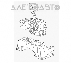 Шифтер КПП Chevrolet Malibu 16-18 6ст акпп