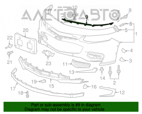 Garnitura de etansare a bara fata stanga Chevrolet Malibu 16-