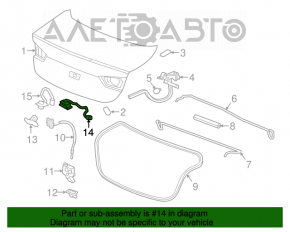 Butonul de deschidere a portbagajului Chevrolet Malibu 16-