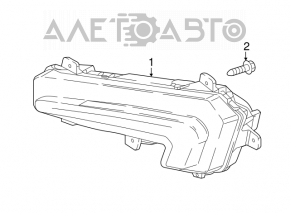 Дневные ходовые огни DRL левая Chevrolet Malibu 16-18