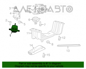 Pernele motorului stânga Jeep Grand Cherokee WK2 11-21 3.6