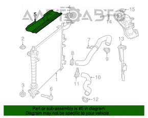 Grila radiatorului superioara Jeep Grand Cherokee WK2 11-21 3.6