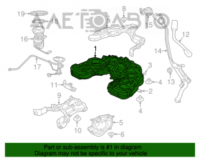 Топливный бак Jeep Grand Cherokee WK2 12-21 3.6