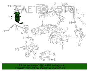 Pompă de combustibil, pompă de benzină Jeep Grand Cherokee WK2 11-15 3.6