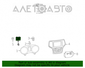 Panoul de control al luminilor Jeep Grand Cherokee WK2 11-21