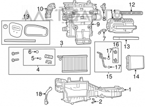 Evaporator Jeep Grand Cherokee WK2 11-21