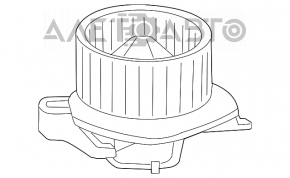 Motorul ventilatorului de încălzire Dodge Durango 14-