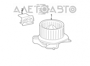 Motorul ventilatorului de încălzire Dodge Durango 14-