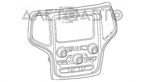 Controlul climatizării pentru Jeep Grand Cherokee WK2 16 - panoul complet asamblat