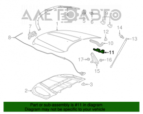 Петля капота левая Jeep Grand Cherokee WK2 11-21 в сборе