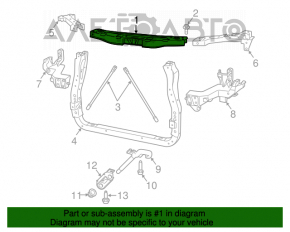 Планка телевизора верхняя Jeep Grand Cherokee WK2 11-21 новый неоригинал SIGNEDA