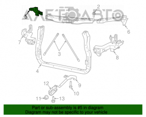 Fascicula dreapta a televizorului Jeep Grand Cherokee WK2 11-21.