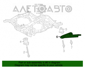 Bara de protecție a aripii față stângă Dodge Durango 11-15 este îndoită.