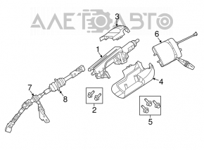 Рулевая колонка Jeep Grand Cherokee WK2 14-15 шумит подшипник