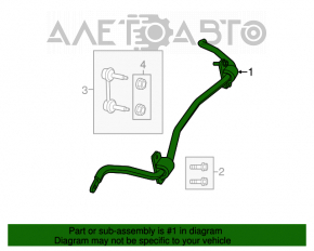 Stabilizator spate pentru Jeep Grand Cherokee WK2 11-15, 23mm