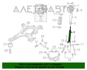 Amortizor spate dreapta Jeep Grand Cherokee WK2 16-