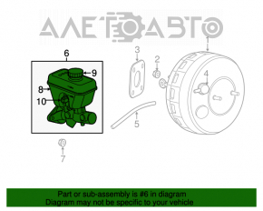 Cilindru principal de frana cu rezervor Jeep Grand Cherokee WK2 16-22