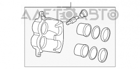 Suportul frontal stânga pentru Jeep Grand Cherokee WK2 11-21