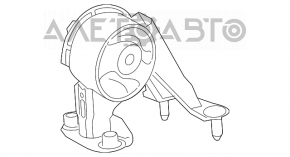 Pernele motorului spate Toyota Rav4 13-18, noi, neoriginale, TENACITY.