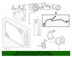 Трубка кондиционера компрессор-печка Toyota Rav4 13-18