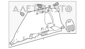 Capacul arcului drept Toyota Rav4 13-18 hibrid