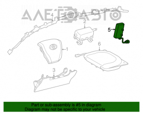 Perna de siguranță airbag pentru scaunul din stânga Toyota Rav4 13-18.