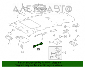 Ручка потолка передняя правая Toyota Rav4 13-18 серая