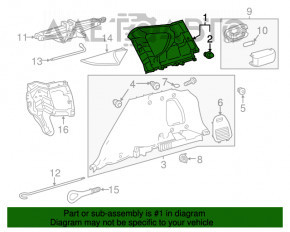 Capac spate stânga Toyota Rav4 13-18 gri, zgârieturi