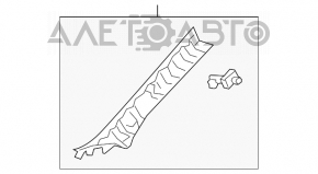 Capacul amortizorului frontal stânga Toyota Rav4 13-18