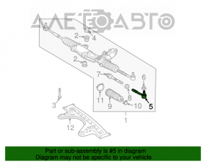 Bară de direcție cu capăt de direcție dreapta pentru Mercedes W211 E350 02-09 awd, fără protecție contra prafului.