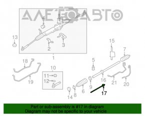 Рулевая тяга с наконечником левая Subaru b9 Tribeca 06-07