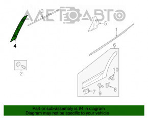 Capac usa spate stanga pentru Hyundai Santa FE Sport 13-18, prinderea frontala este rupta.