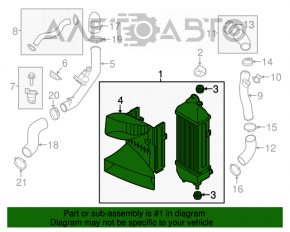 Интеркулер Hyundai Santa Fe 13-18 2.0T