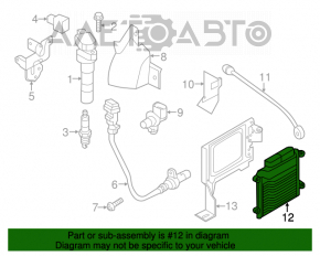 Блок ECU компьютер двигателя Hyundai Santa FE Sport 13-18 2.0T