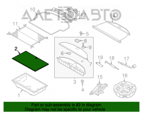 Capacul portbagajului pentru Hyundai Santa FE Sport 13-18 negru