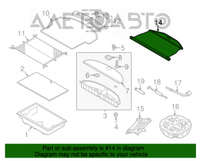 Capota portbagajului Hyundai Santa FE Sport 13-18, neagră