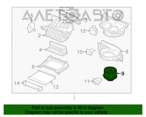 Motorul ventilatorului de încălzire pentru Hyundai Santa FE Sport 13-18