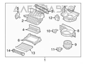 Motorul ventilatorului de încălzire pentru Hyundai Santa FE Sport 13-18