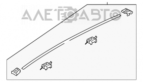 Decorație acoperiș stânga Hyundai Santa FE Sport 13-18 nou original OEM