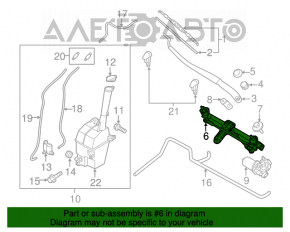 Matura trapezoidală cu motor pentru Hyundai Santa FE Sport 13-18.