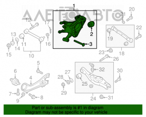 Capac spate stânga Hyundai Santa FE Sport 13-16 pre-restilizare FWD