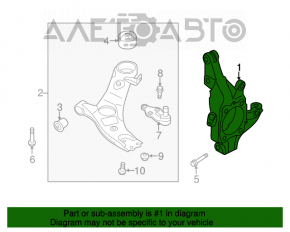 Capacul frontal dreapta Hyundai Santa FE Sport 13-16, nou, original OEM