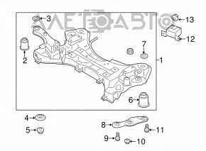 Подрамник передний Hyundai Santa FE Sport 13-18 2.0, 2.4