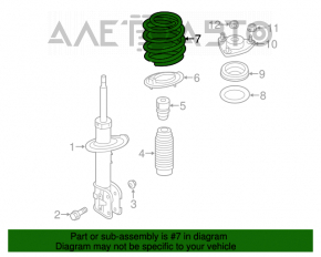 Arcul de suspensie din față dreapta Hyundai Santa FE Sport 13-18 2.0