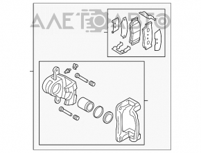 Suport spate stânga Hyundai Santa FE Sport 13-16, AWD