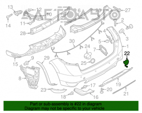 Capacul de protecție a subramei stânga pentru Porsche Cayenne 958 11-14