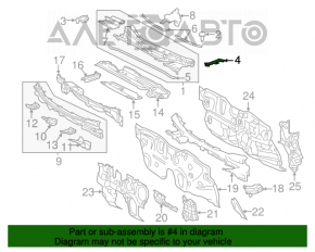 Garnitura stergator parbriz stanga Toyota Prius 50 16-