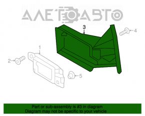 Suportul de bara spate dreapta pentru VW Jetta 15-18 USA, nou, original OEM