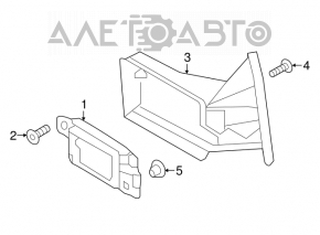 Suportul de bara spate dreapta pentru VW Jetta 15-18 USA, nou, original OEM